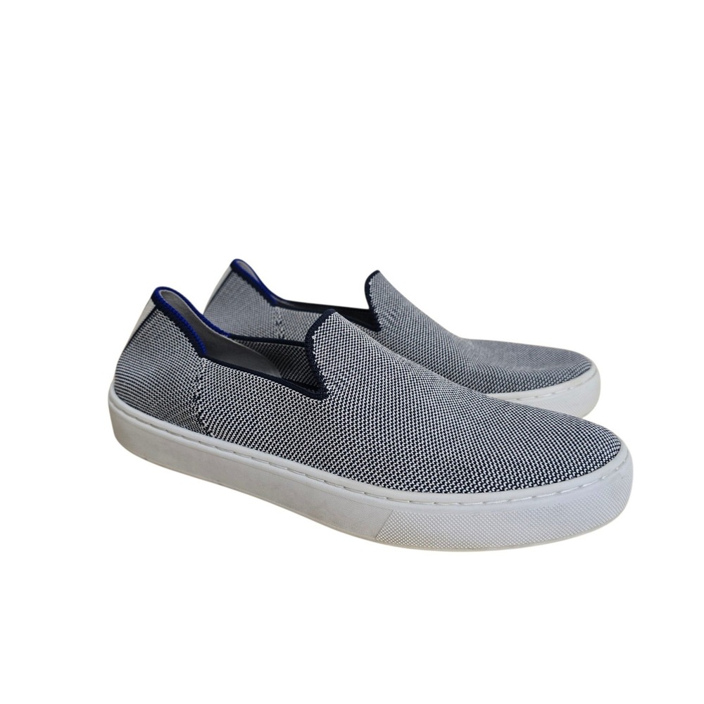 Rothys The Sneaker Gray Heather Knit Slip On Shoes Womens Size 7.5